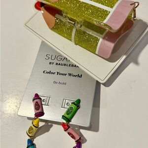 BaubleBar Sugarfix Multicolor Crayon Necklace